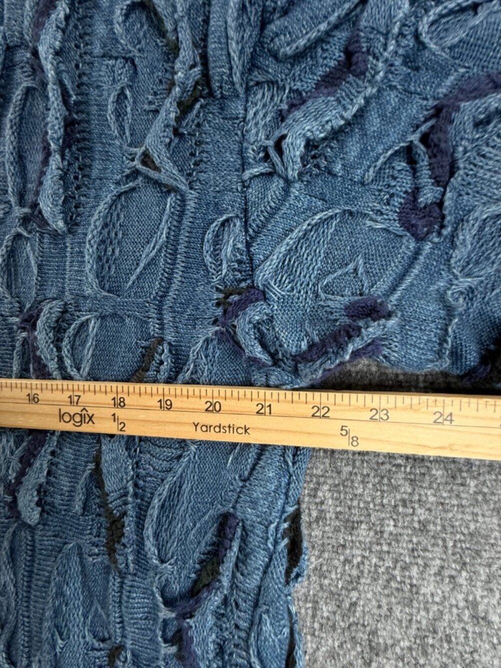 COOGI Blues Australia Sweater Women Pullover Knit Medium Blue Heavyweight Long - Picture 10 of 16